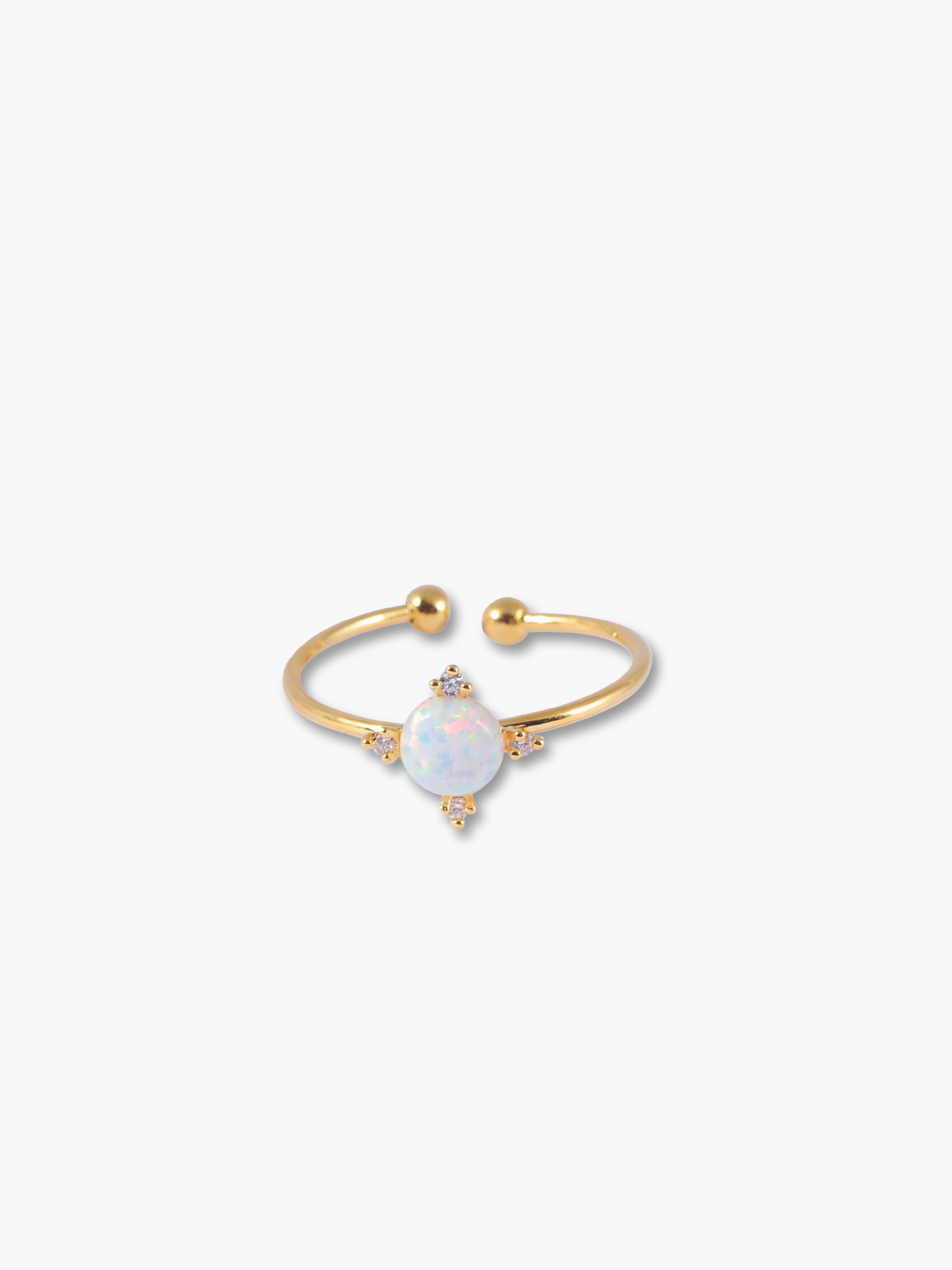 Opal Prong Ring
