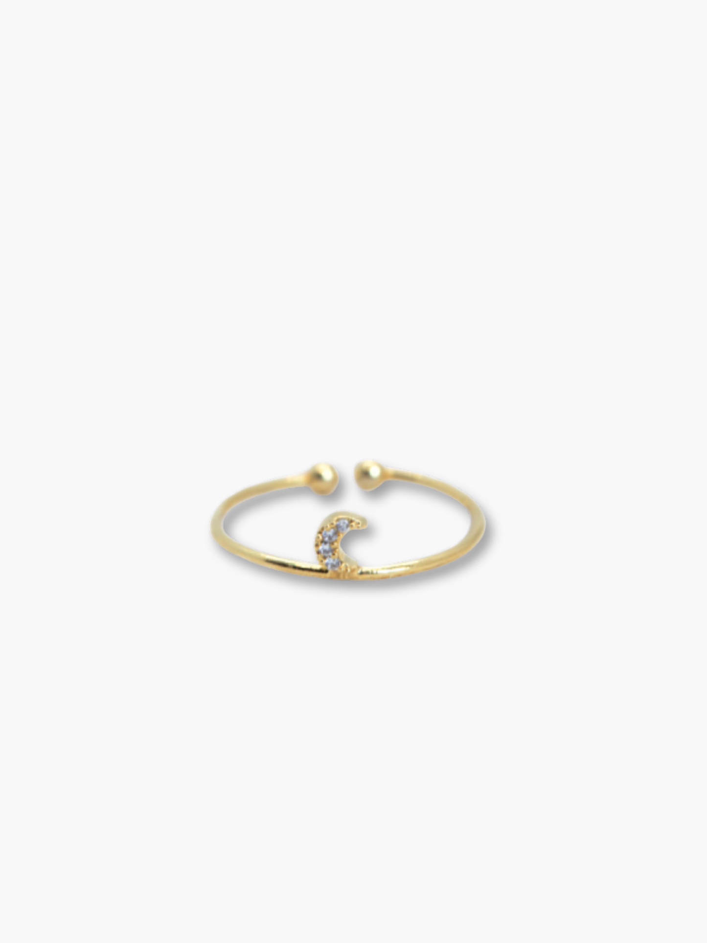 Moon Crystal Stacking Ring