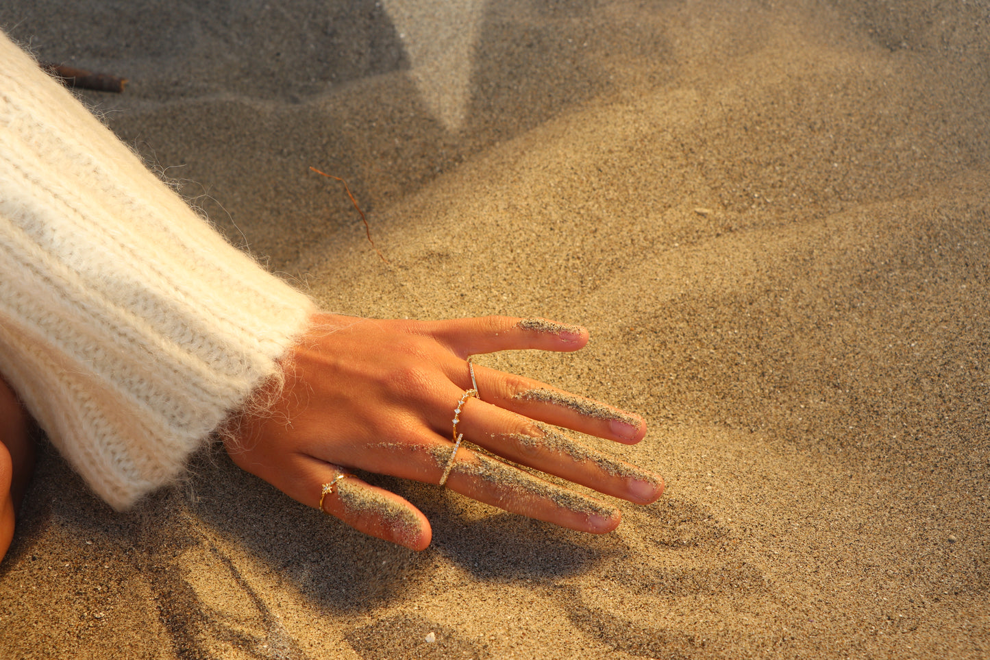 Celestial Crystal Stacking Ring