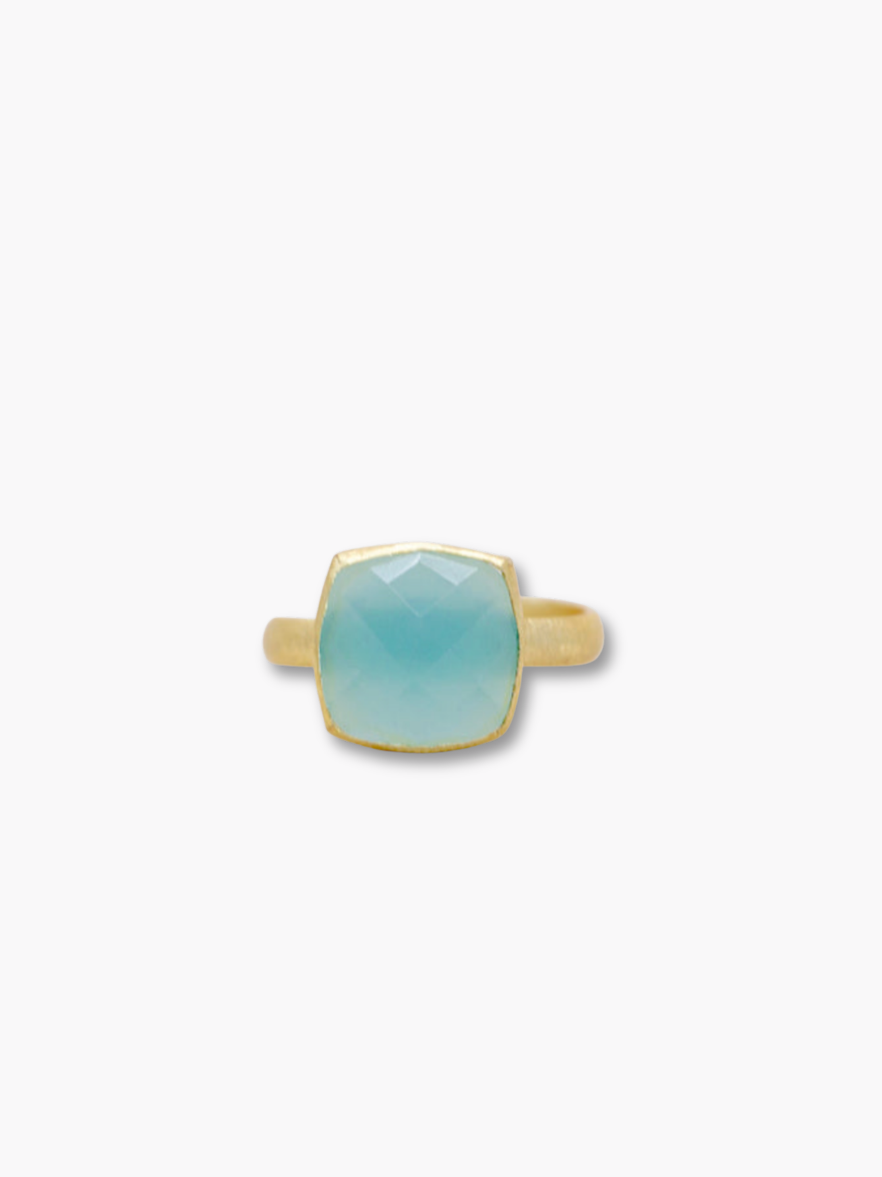 Aqua Chalcedony Ring