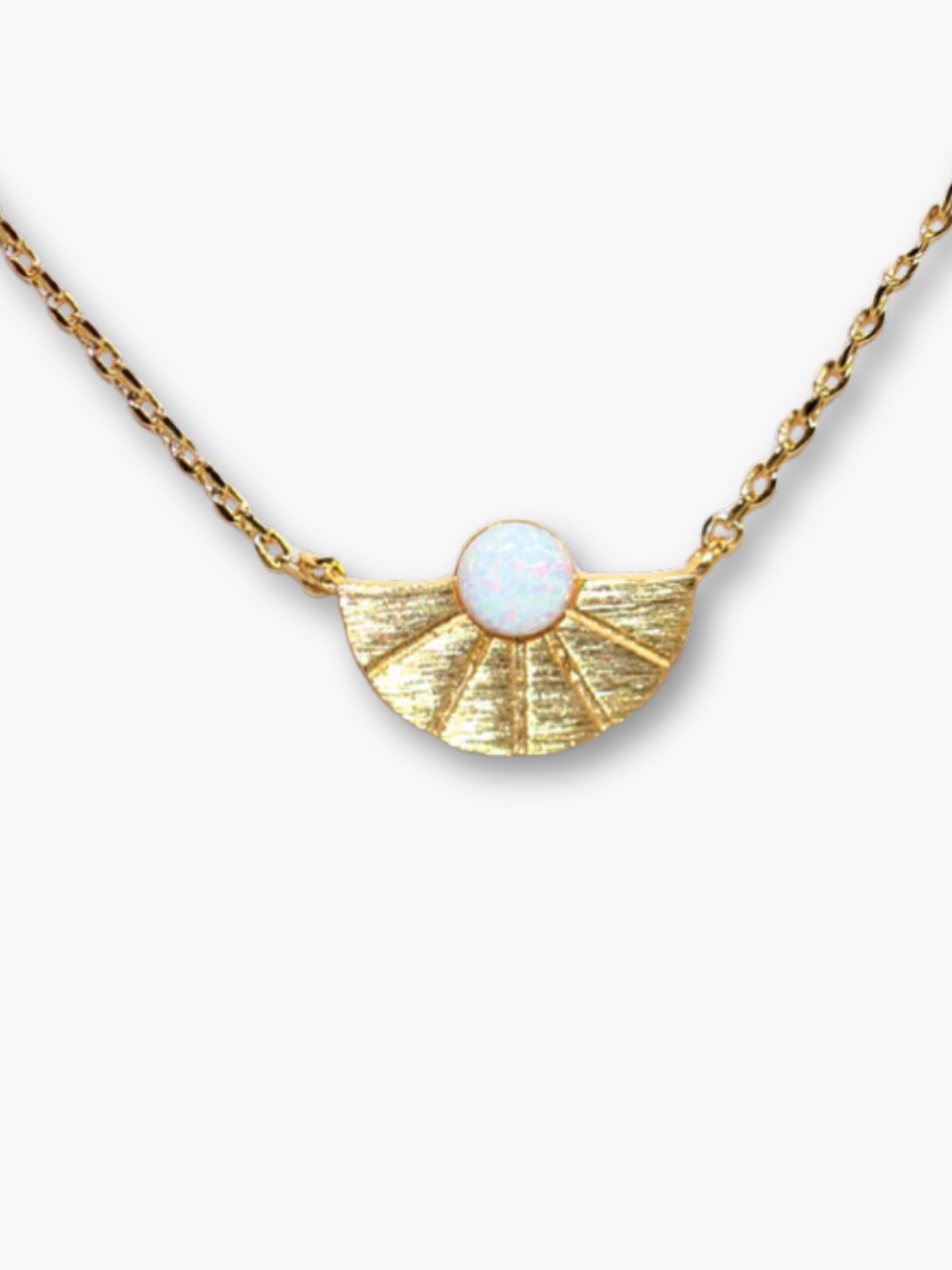 Fan Opal Necklace