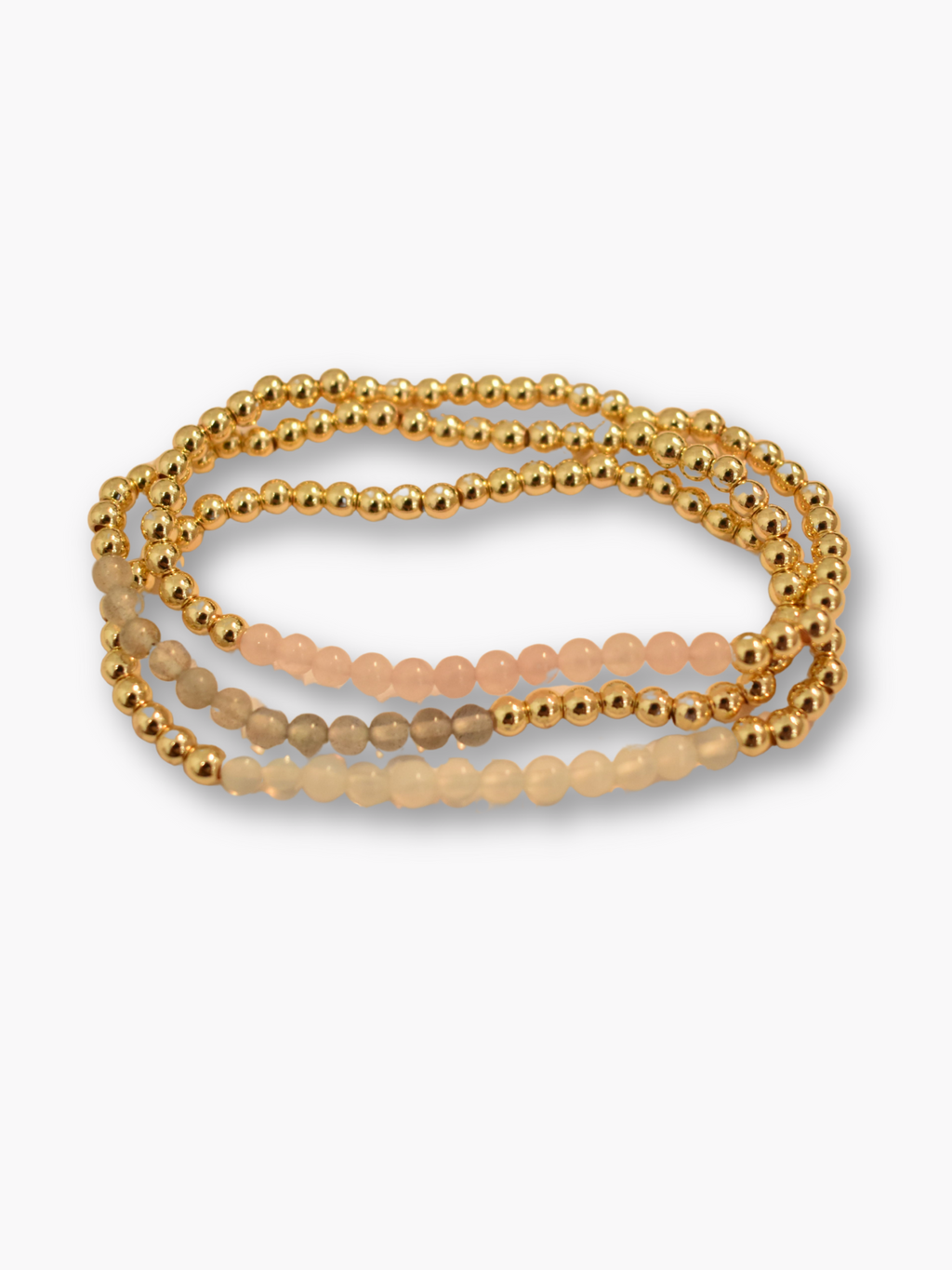 Gemstone Gold Bead Bracelet