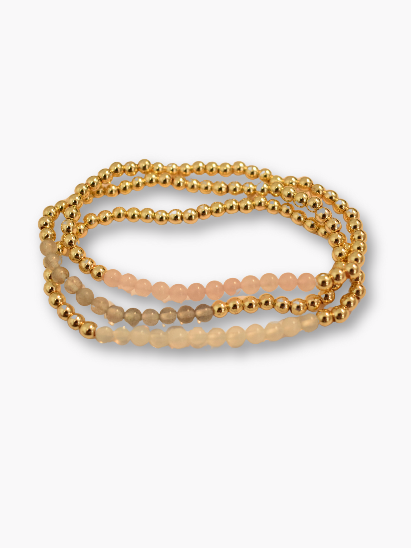 Gemstone Gold Bead Bracelet