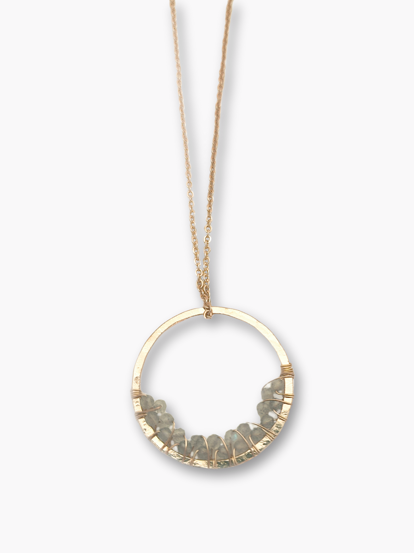 Ring Pendant with Crystals