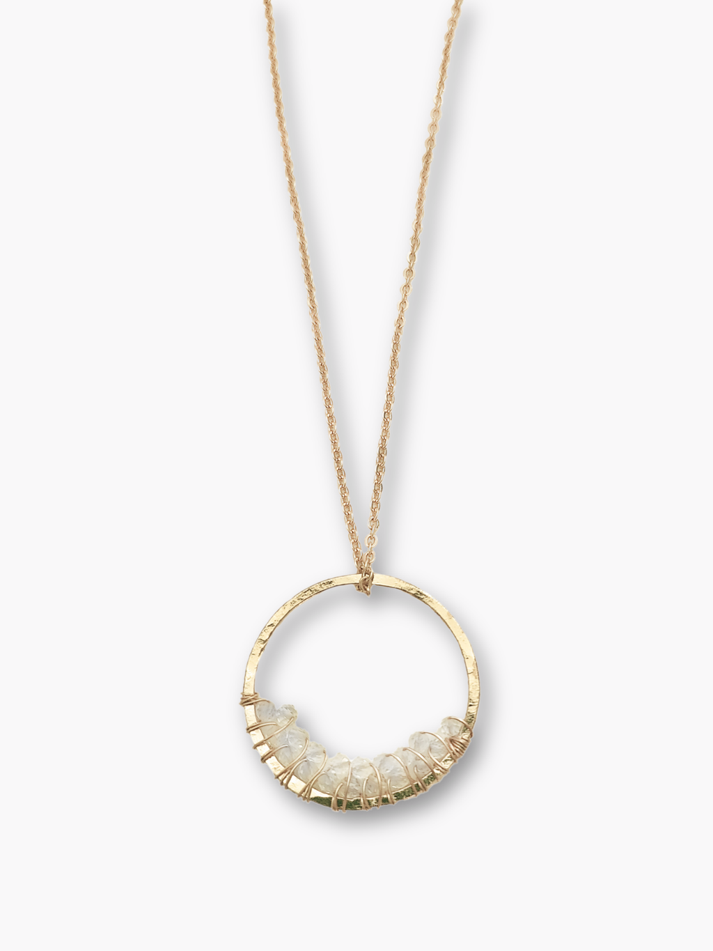 Ring Pendant with Crystals
