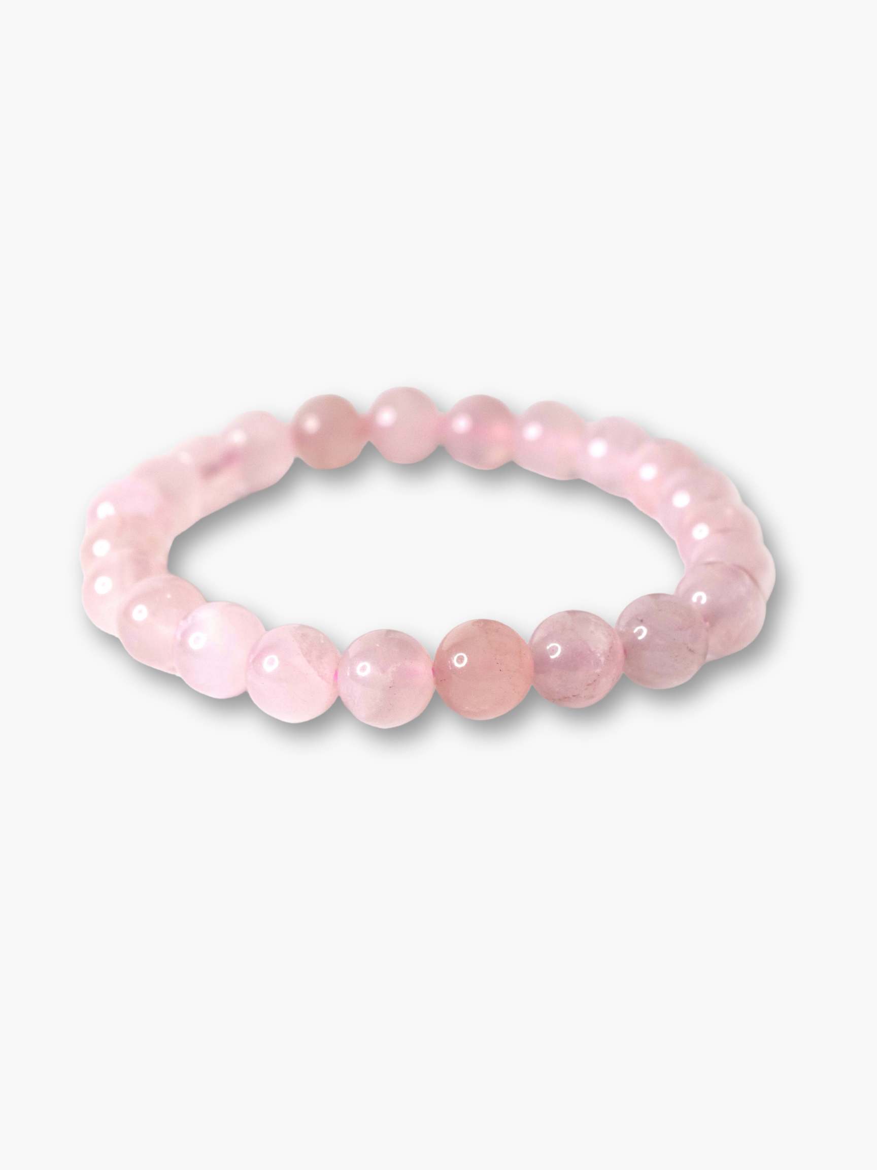 Rose Quartz Layering Bracelet 8mm