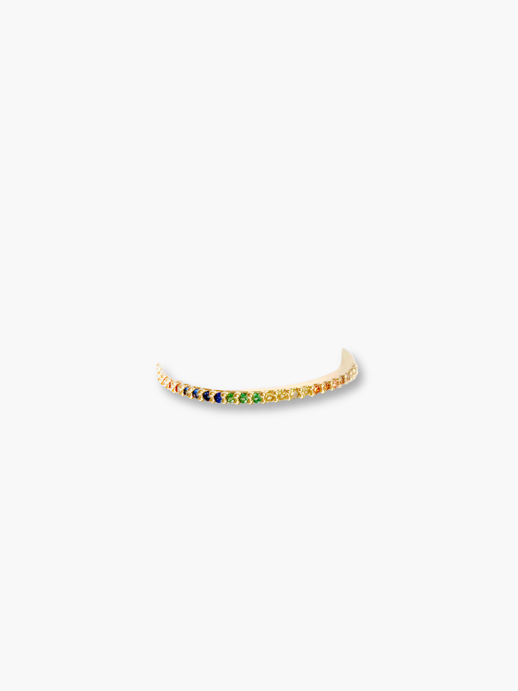 Crystal Rainbow Band Ring