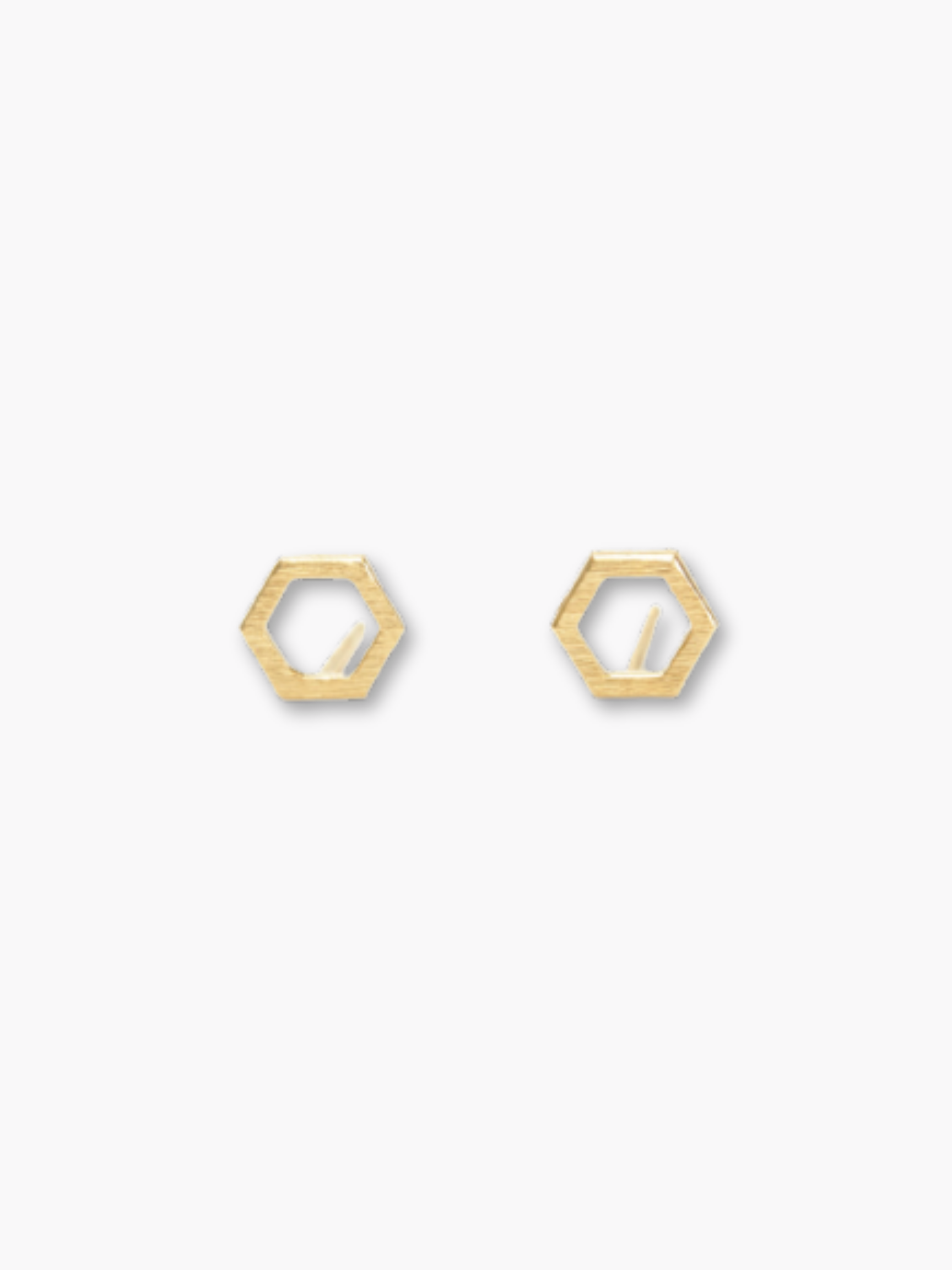 Hexagon Outline Studs