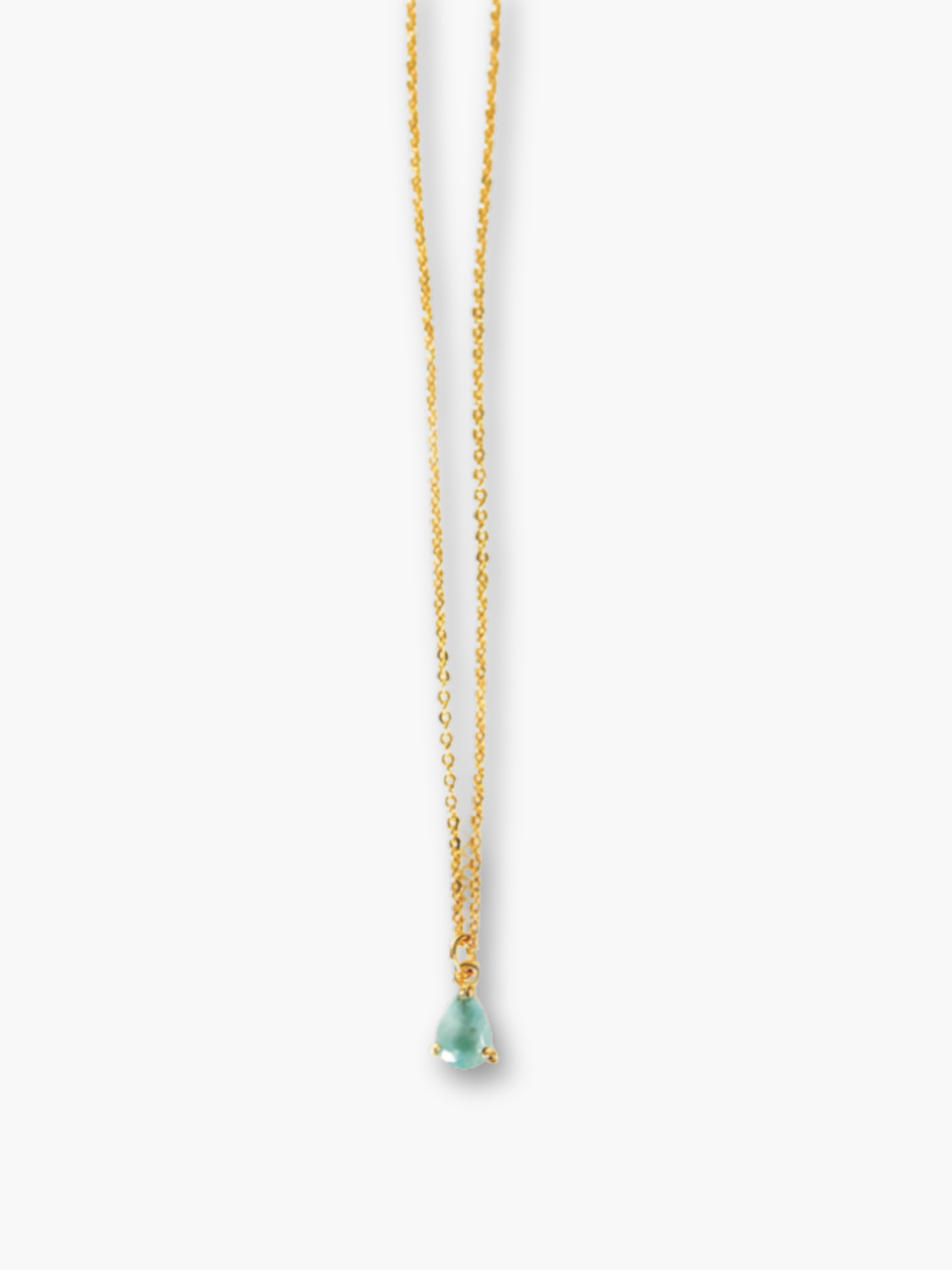 Teardrop Gemstone Necklace