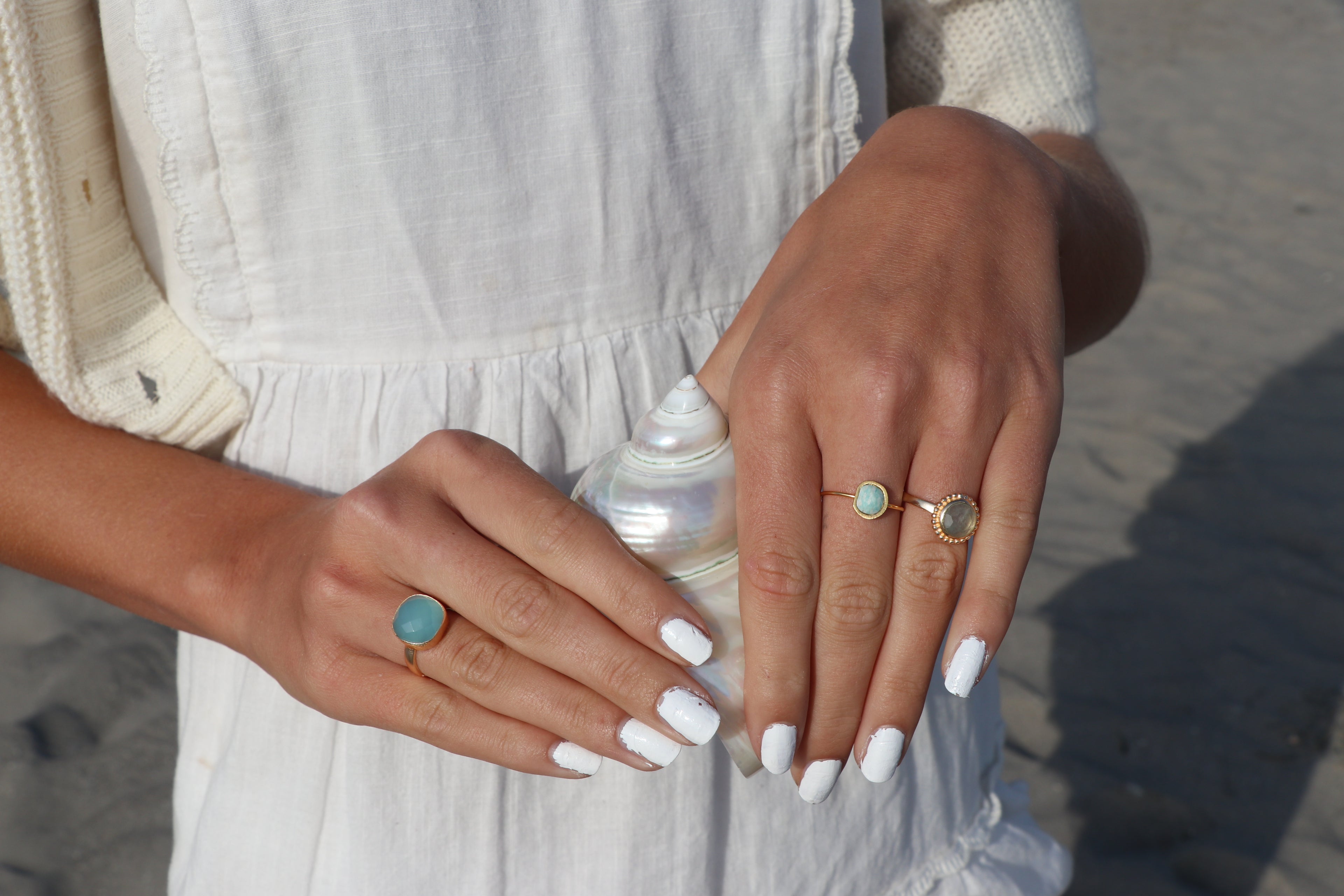 Aquamarine Gemstone Ring