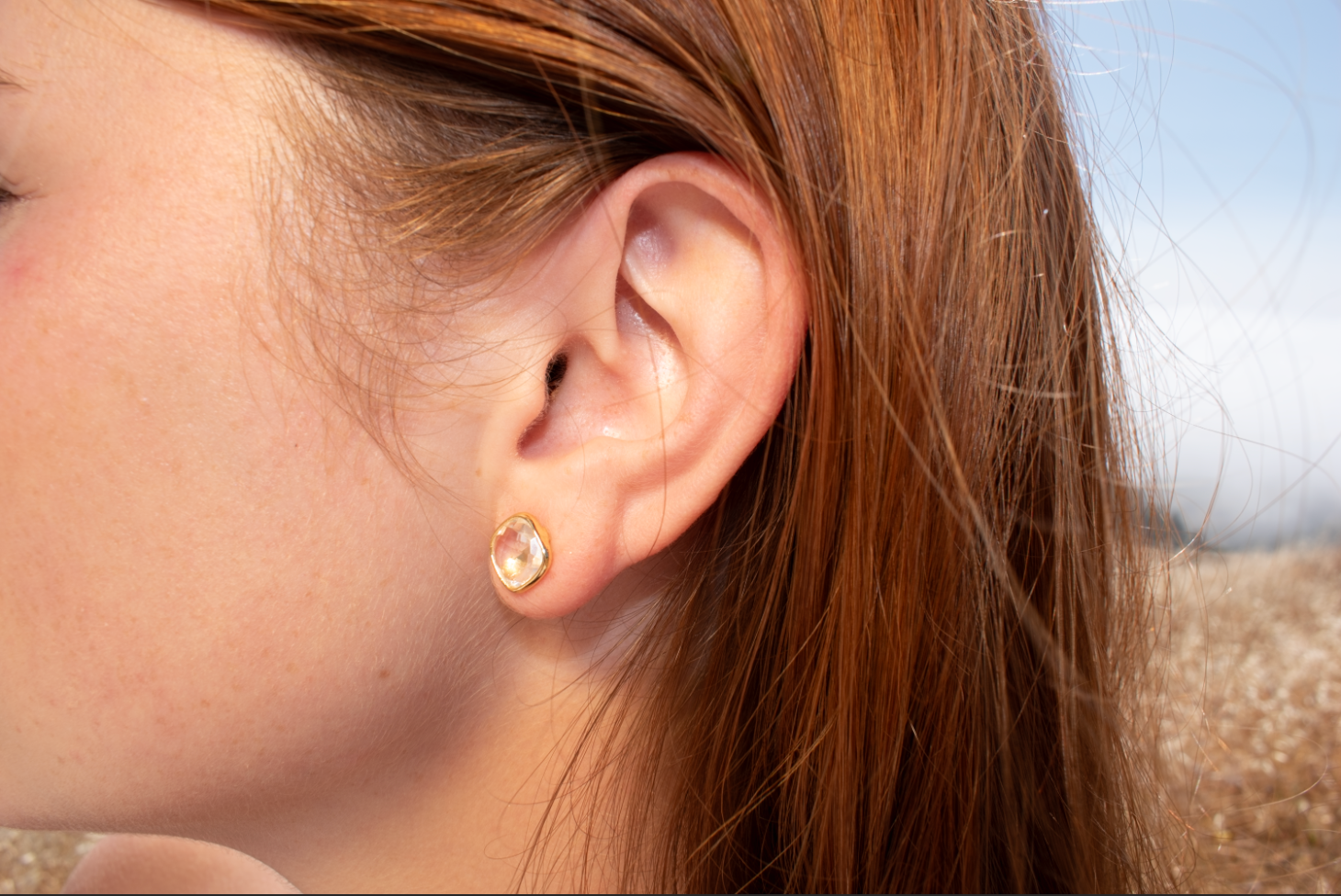 Square Crystal Studs