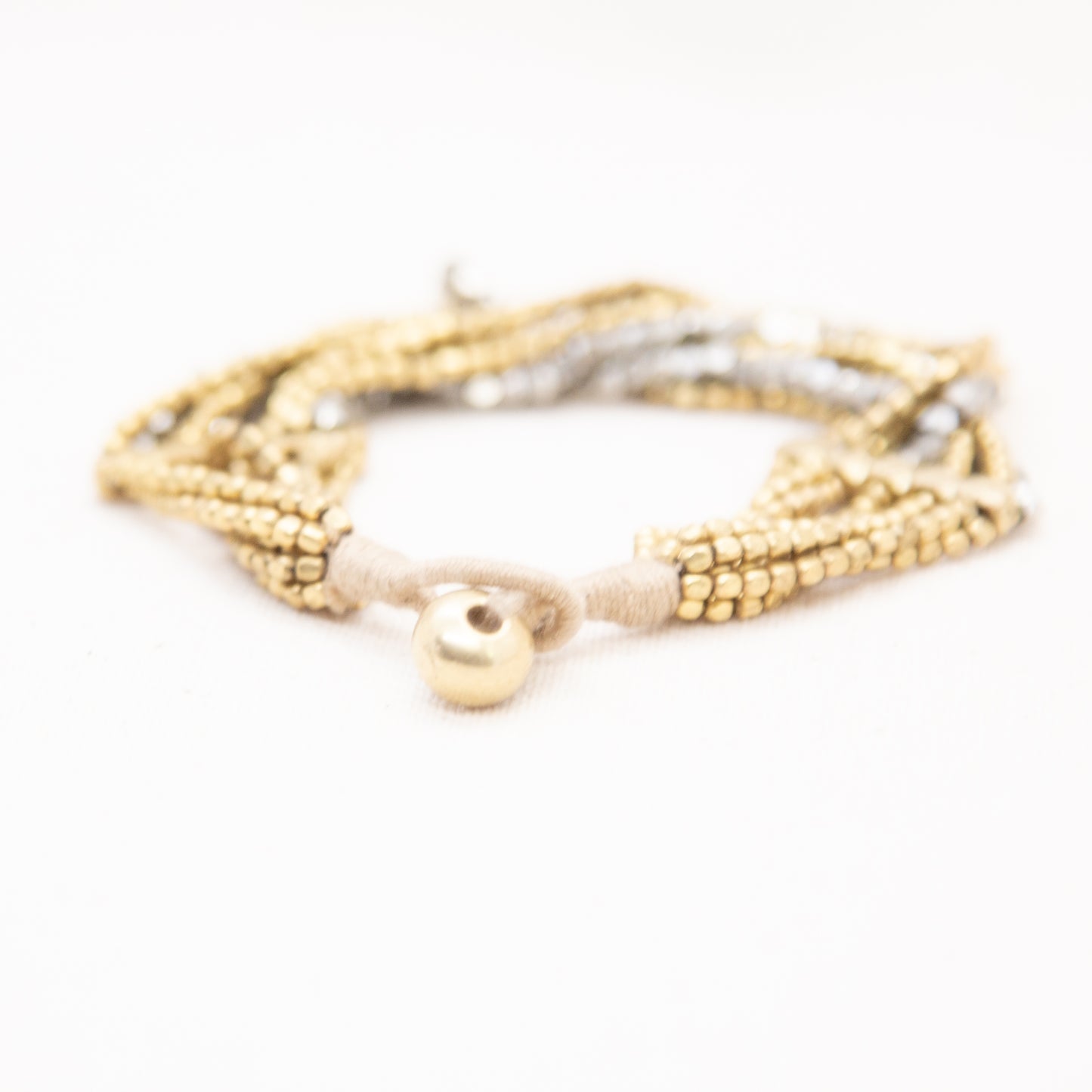 Gold + Silver Brass Bracelet