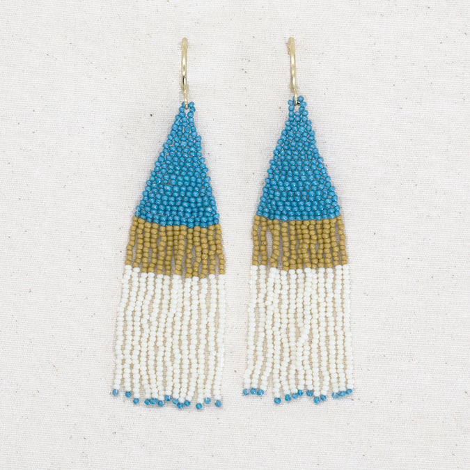 Beaded Fringe Earrings